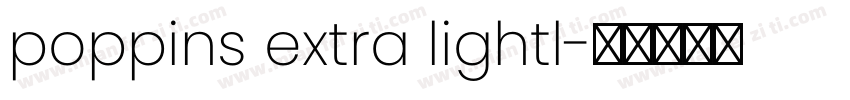 poppins extra lightl字体转换